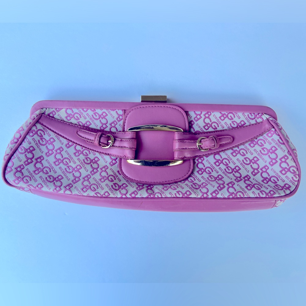 Women’s BCBG Girls Pink & White Clutch Purse